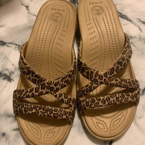 leopard Crocs